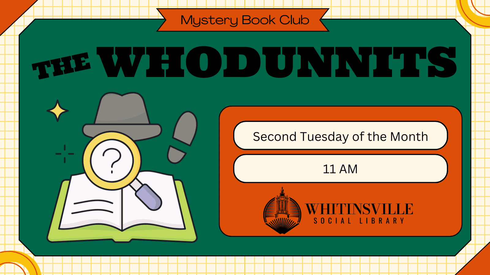 mystery book club decorative image
